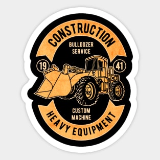 Bulldozer Service construction Sticker